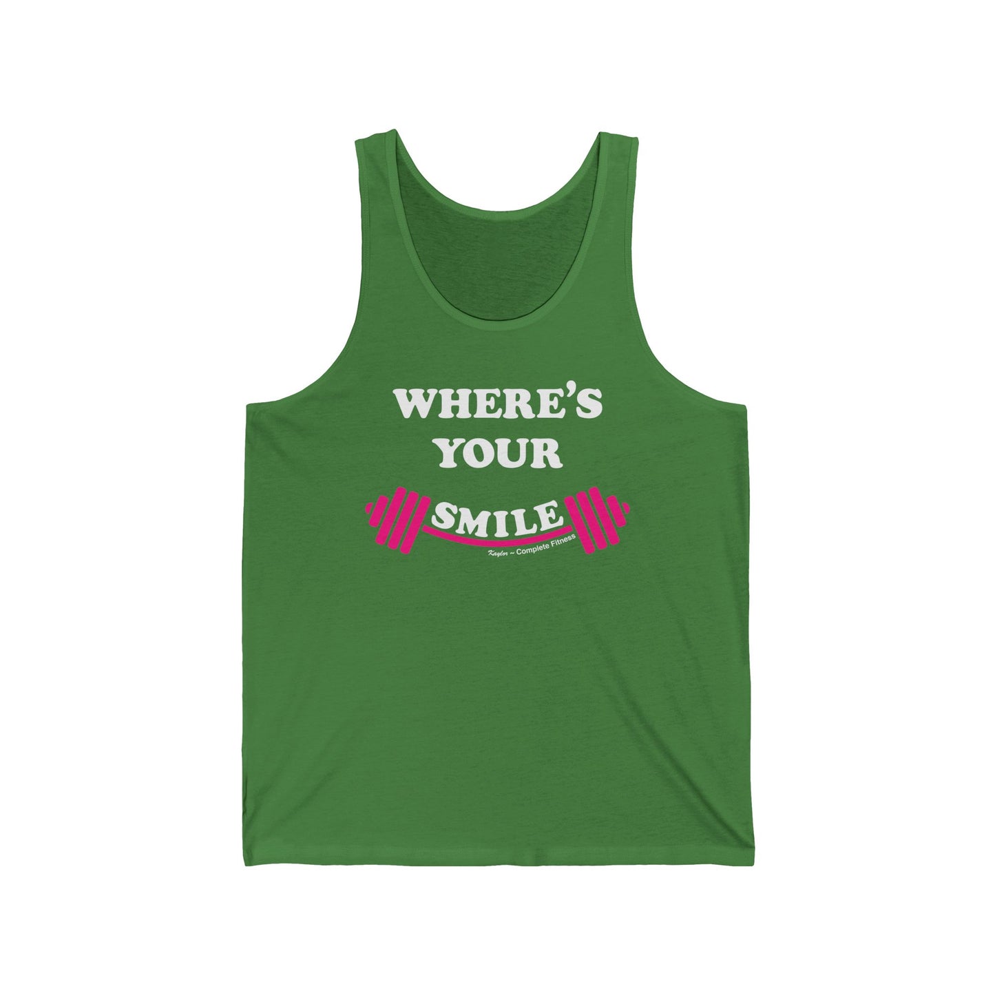 Fitness Motivational Tank Top - Where's Your Smile?