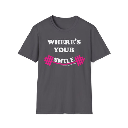 "Where's Your Smile?" Fitness Shirt