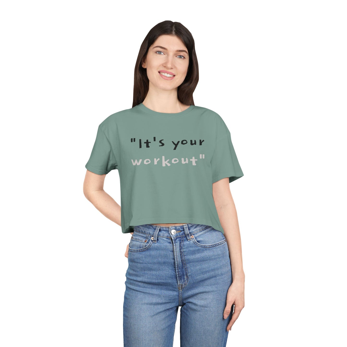It's your workout cropped tee