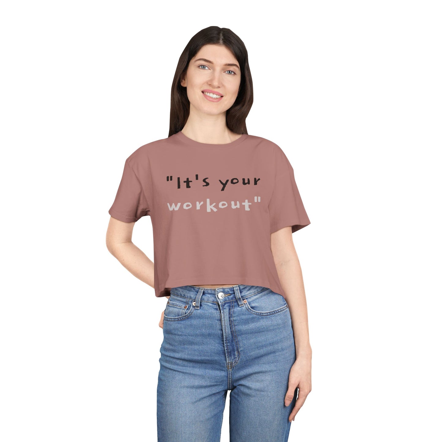 It's your workout cropped tee